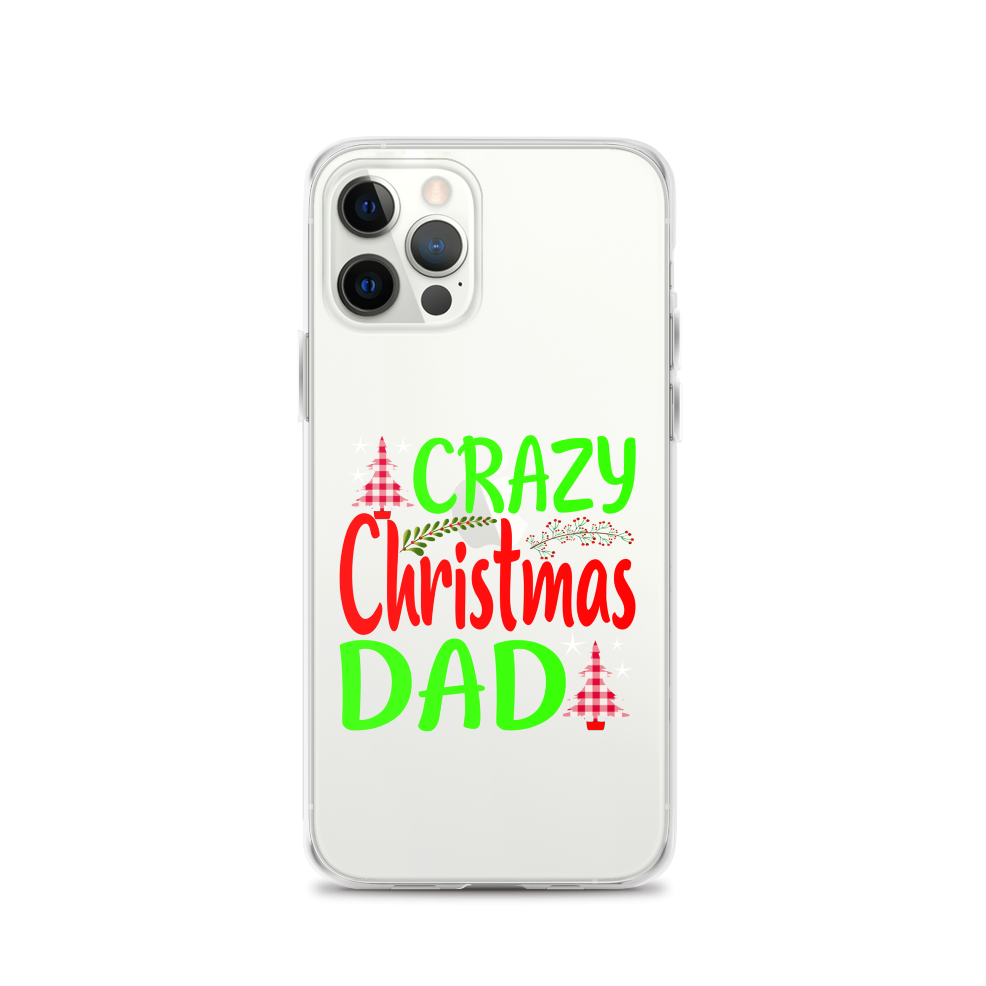 Crazy Christmas Dad Clear Case for iPhone®