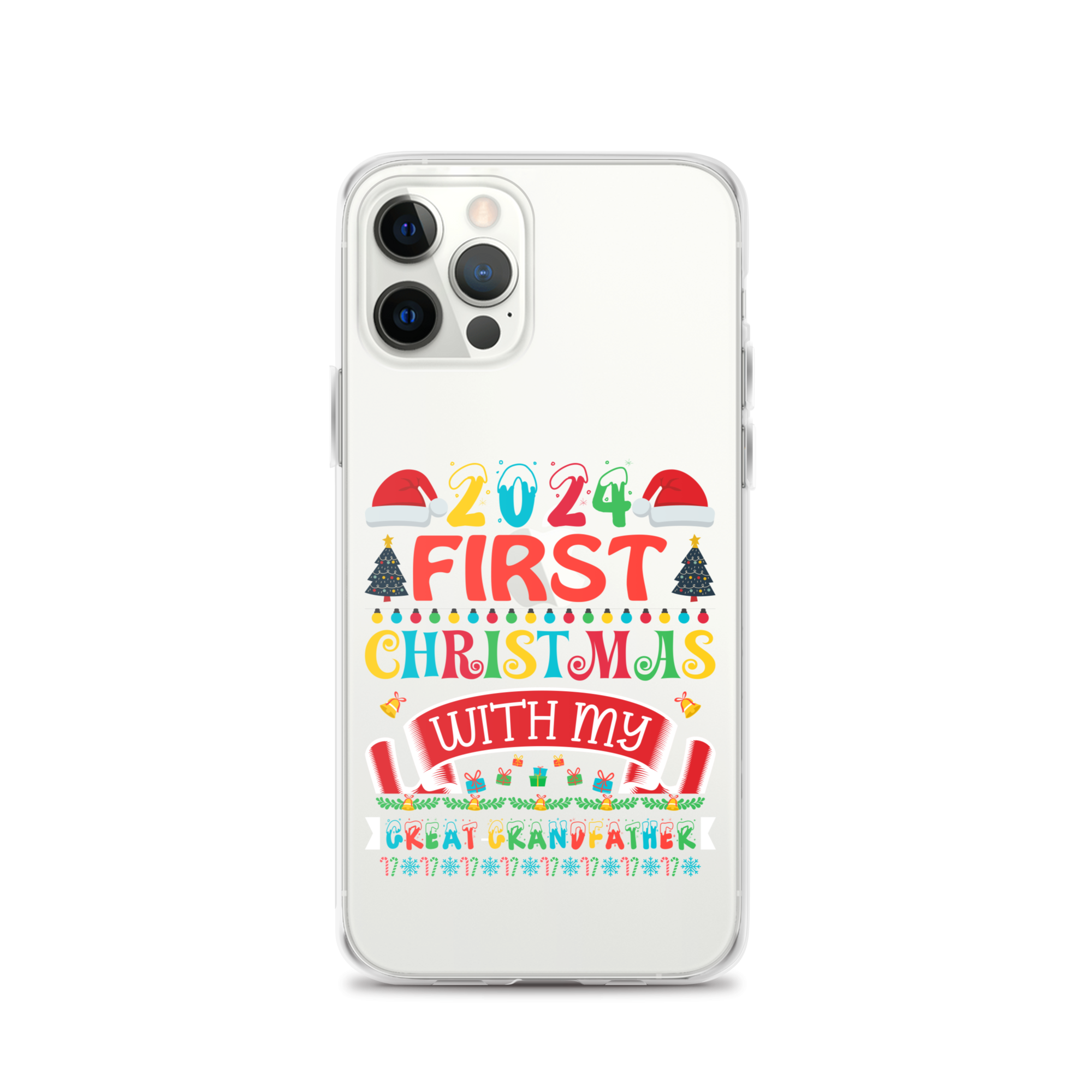 2024 My First Christmas With My Great Grandfather Clear Case for iPhone®