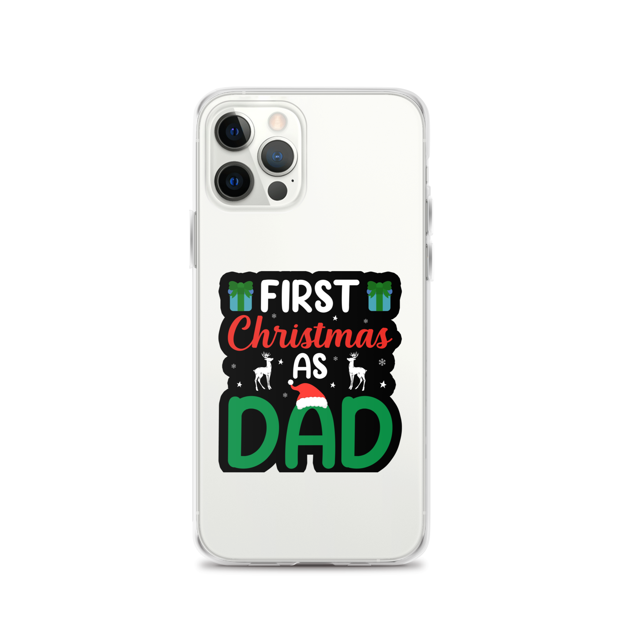 First Christmas As Dad Clear Case for iPhone®