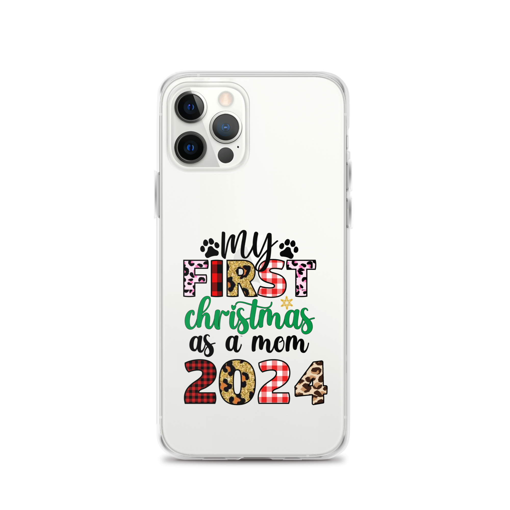 My First Christmas As A mom 2024 Clear Case for iPhone®