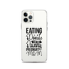 Eating Donuts For Two Funny Pregnant Mom Clear Case for iPhone®