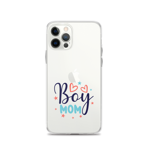 Boy Mom Clear Case for iPhone®