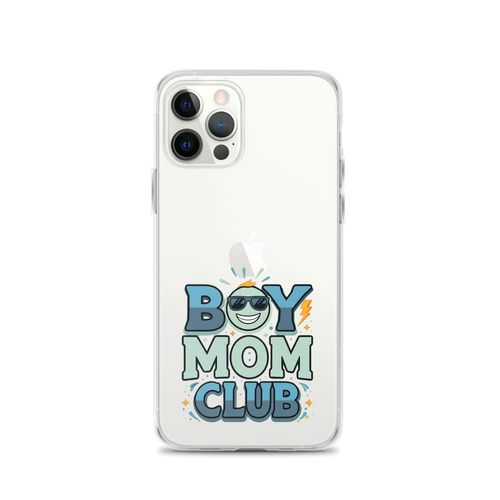 Boy Mom Club Clear Case for iPhone®