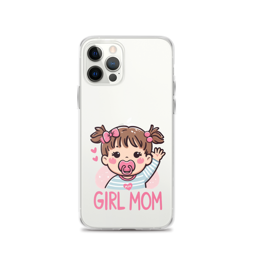 Girl Mom Clip Art 5 Clear Case for iPhone®