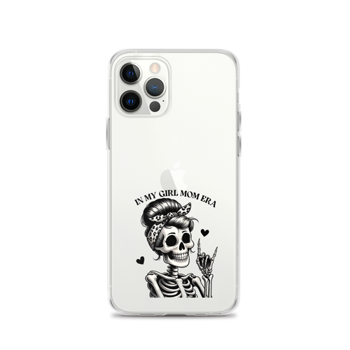 Girl Mom Era Mother Skeleton Clear Case for iPhone®