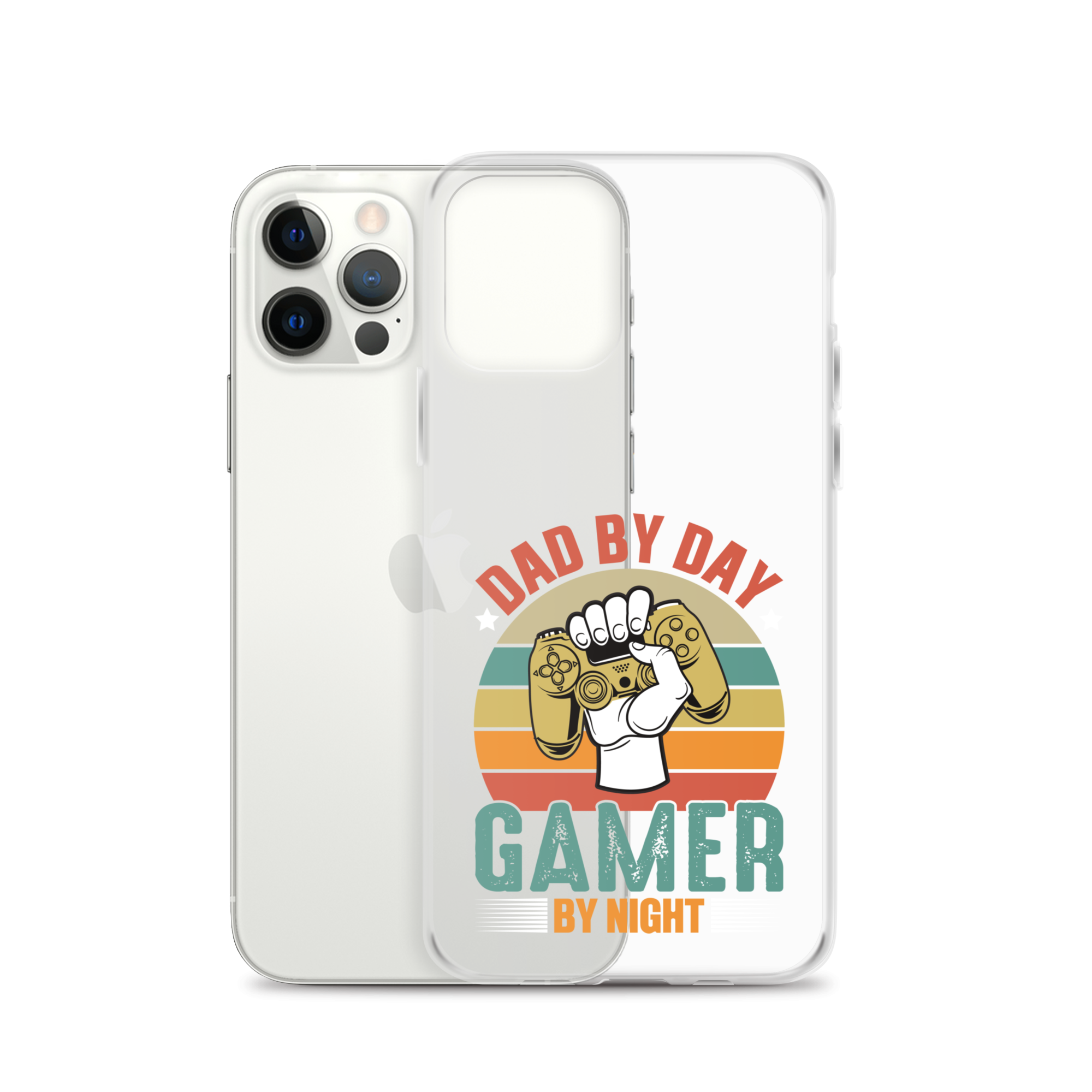 Dad By Day Gamer By Night Clear Case for iPhone®