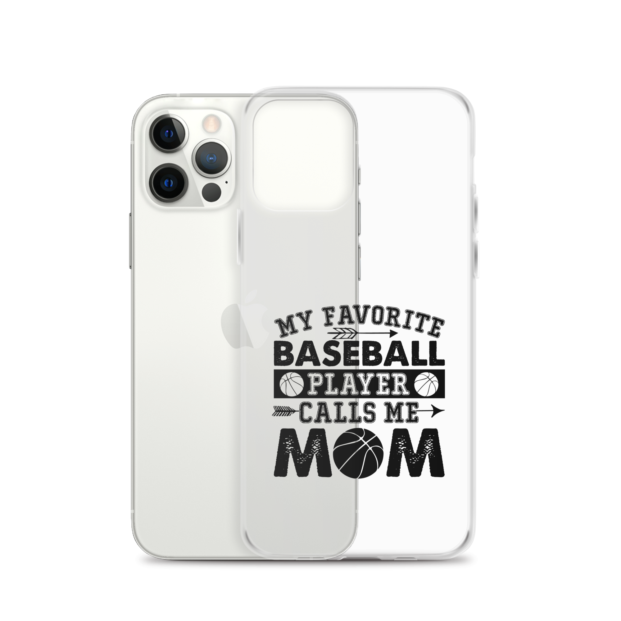 My Favorite Baseball Player Calls Me Mom Clear Case for iPhone®