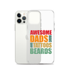 Awesome Dads Tattoos Beards Clear Case for iPhone®