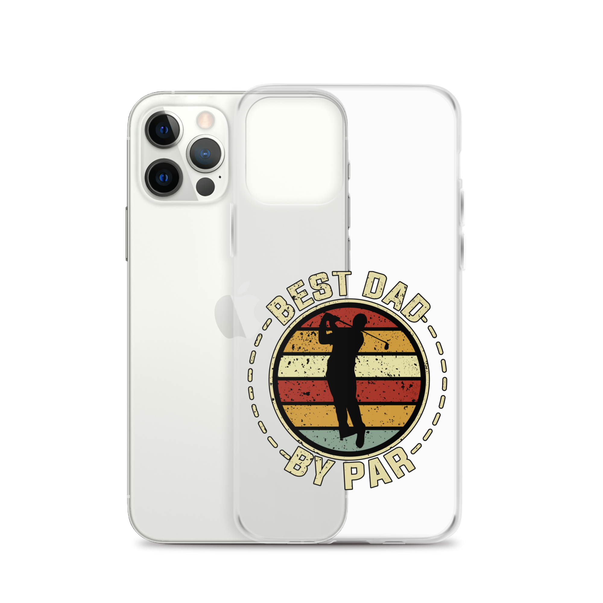 Best Dad By Par Clear Clear Case for iPhone®