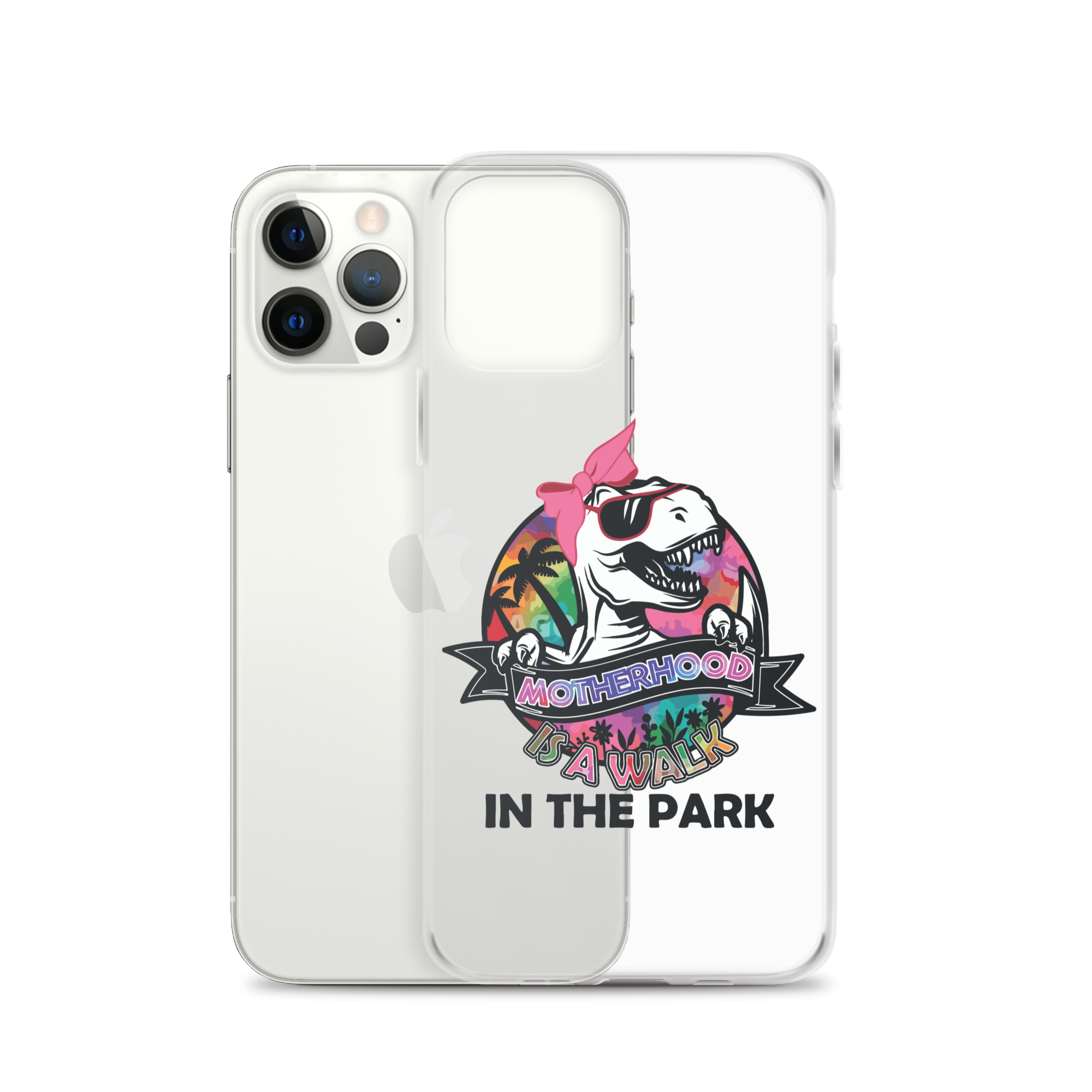 Motherhood Is A Walk In The Park Clear Case for iPhone®