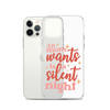 All Mom Wants Is A Silent Night Clear Case for iPhone®