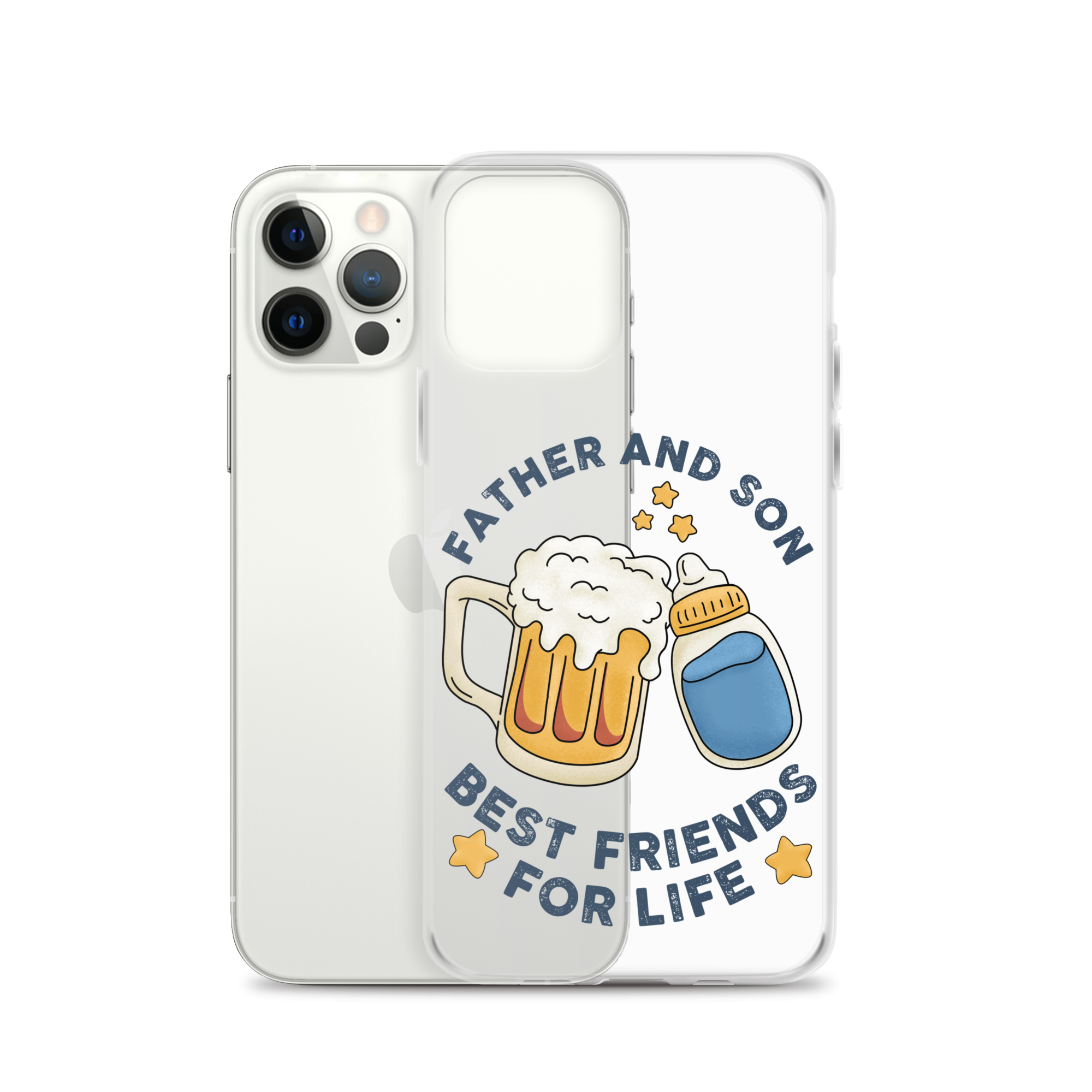 Father And Son Best Friends For Life Clear Case for iPhone®