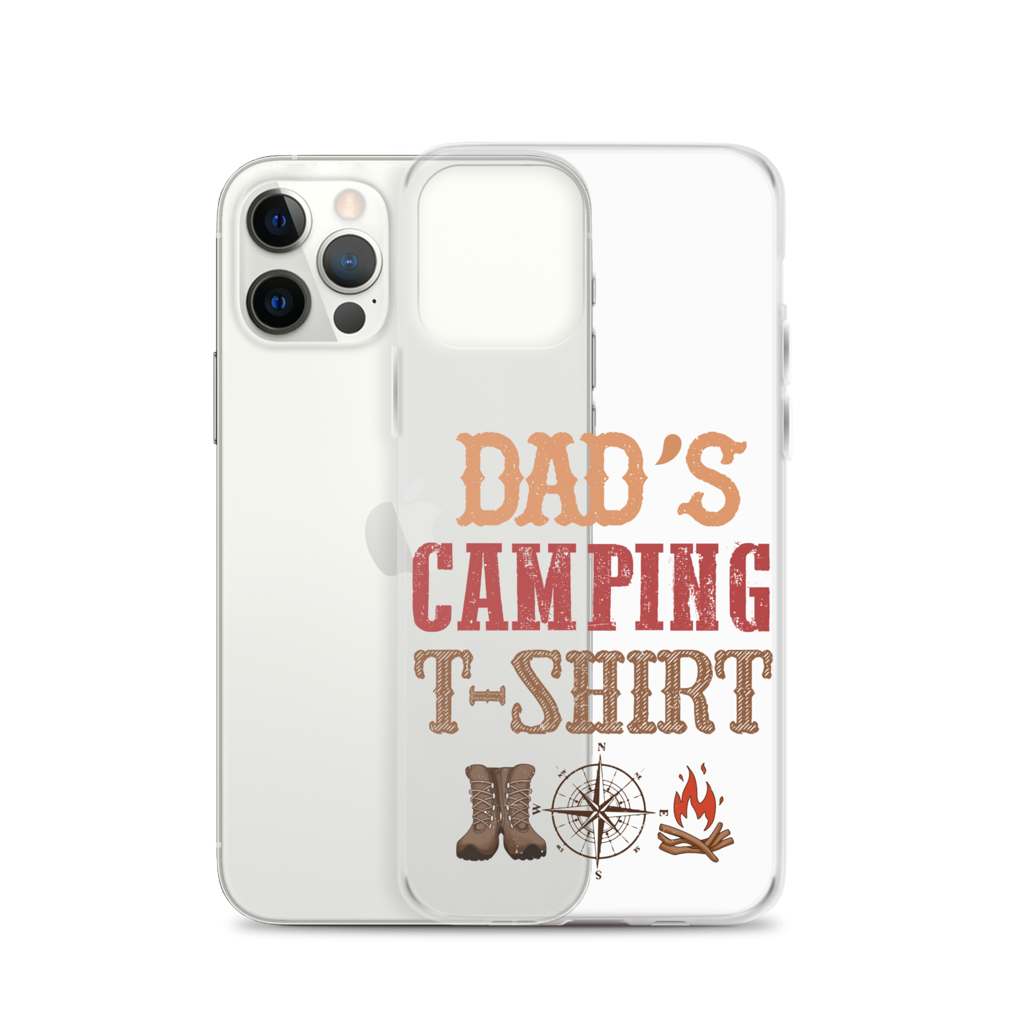 Dad's Camping T-Shirt Clear Case for iPhone®