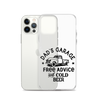 Dad's Garage Free Advice And Cold Beer Clear Case for iPhone®