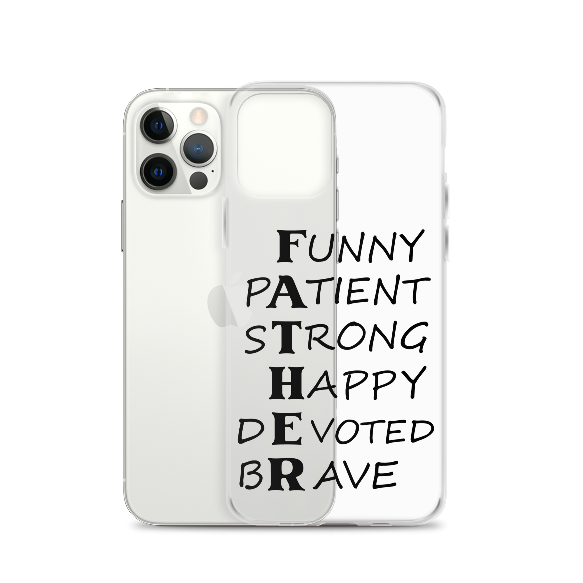 Funny Patient Strong Happy Devoted Brave Clear Case for iPhone®