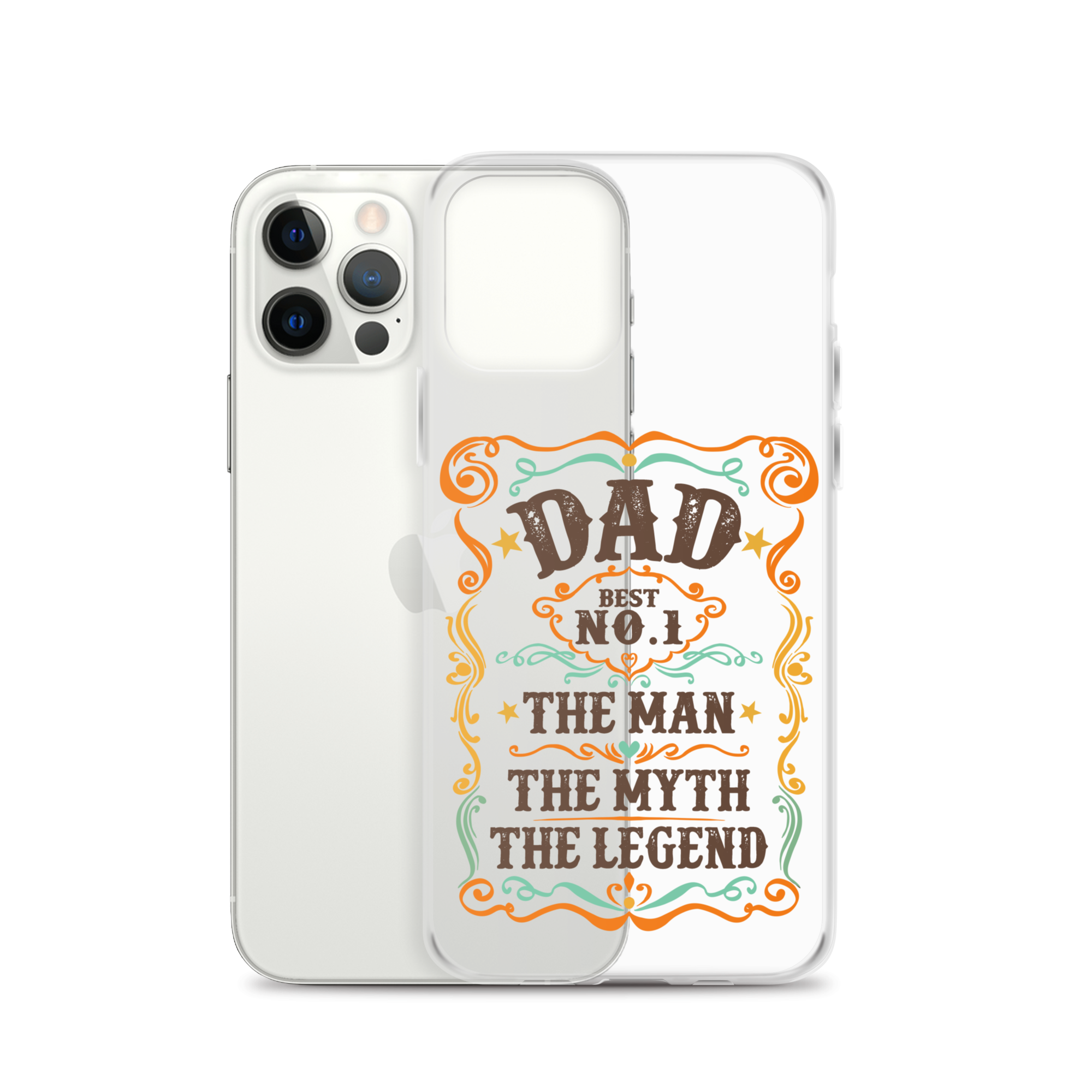 Dad Best Number 1 The Man The Myth The Legend Clear Case for iPhone®