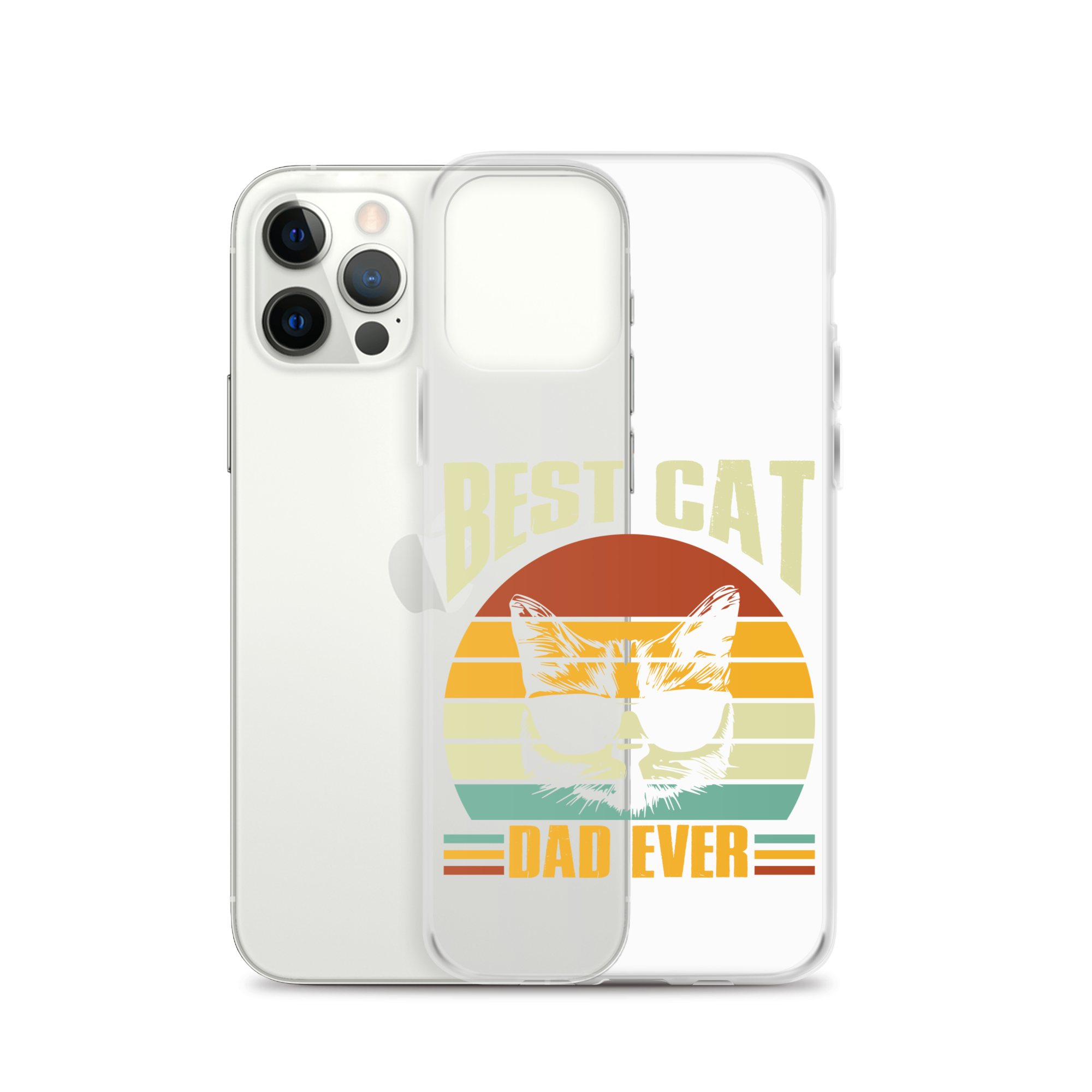 Best Cat Dad Ever Clear Case for iPhone®