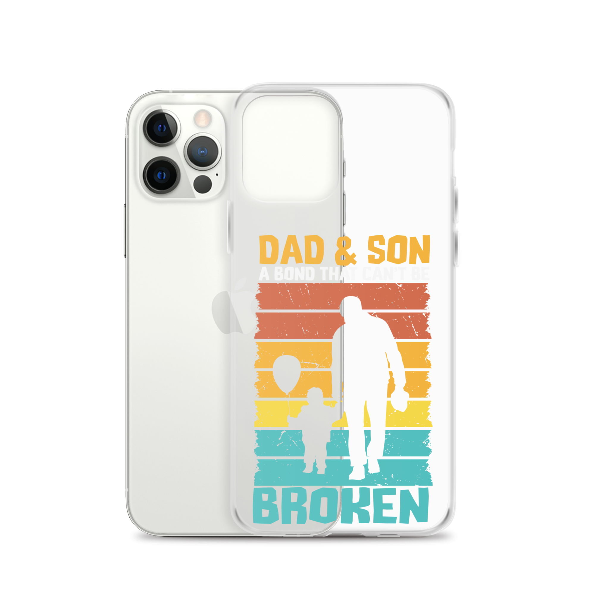 Dad And Son A Bond that can't Be Broken Clear Case for iPhone®