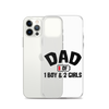 Dad Of 1 Boy And 2 Girls Clear Case for iPhone®