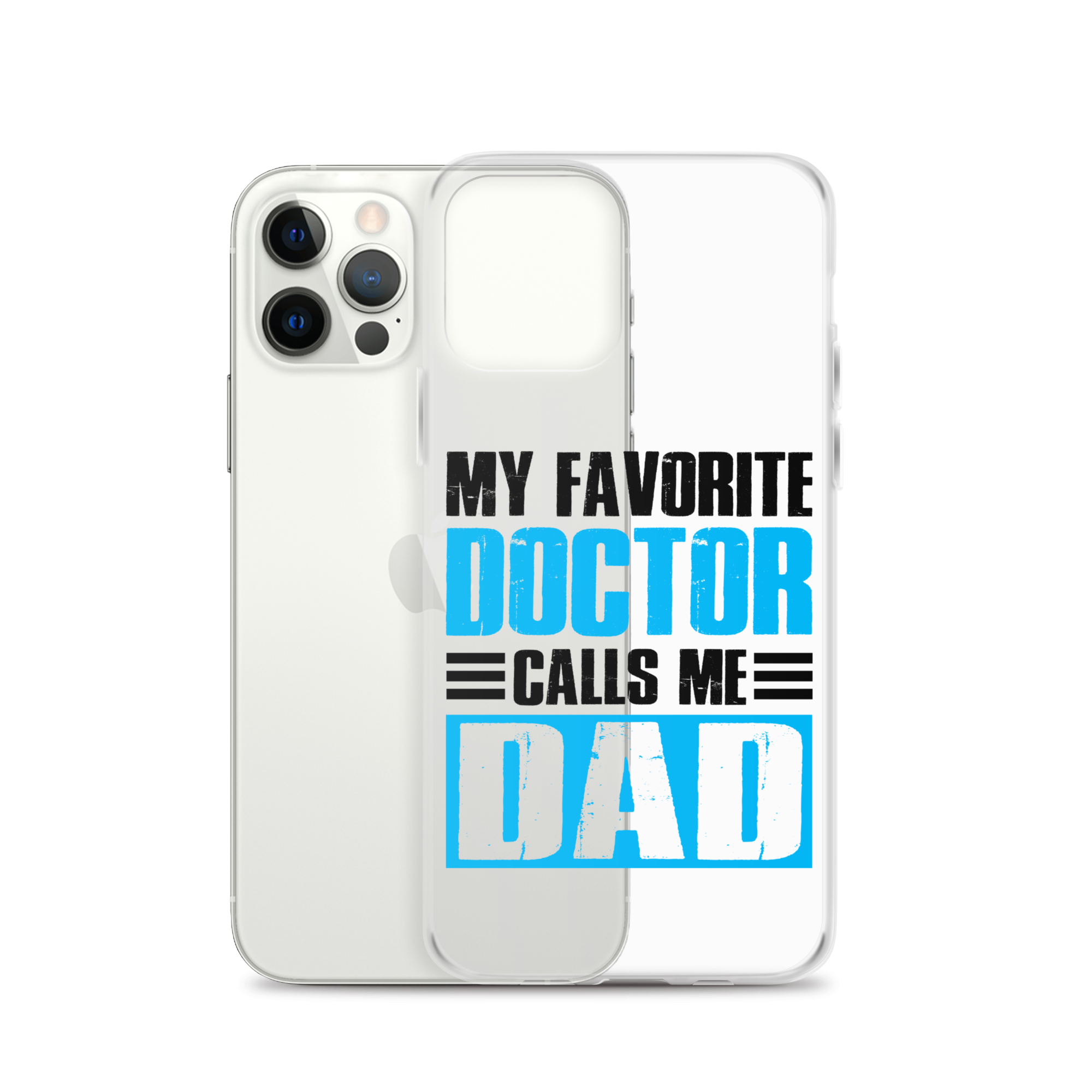 Mer Dad Don't Mess With My Mermaid Clear Case for iPhone®