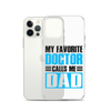 Mer Dad Don't Mess With My Mermaid Clear Case for iPhone®