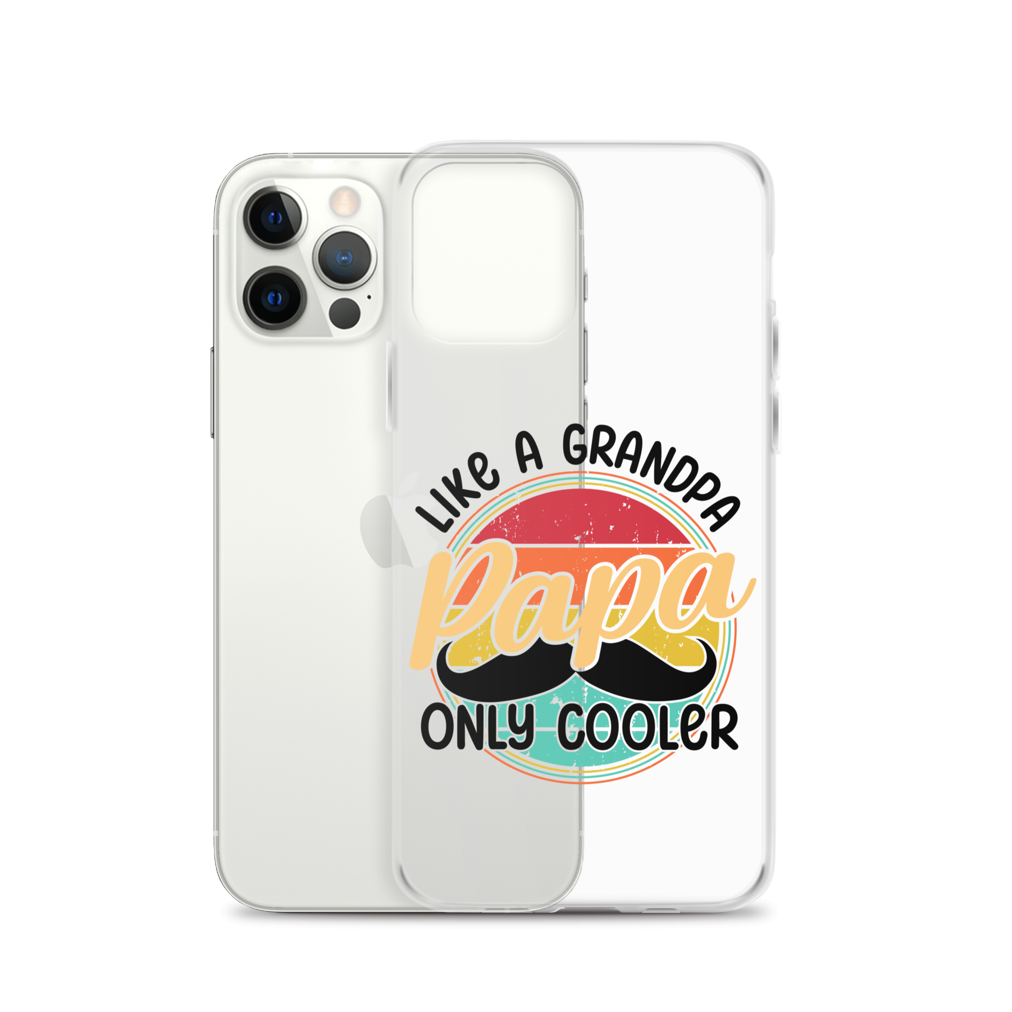 Papa Like A Grandpa Only Cooler Clear Case for iPhone®