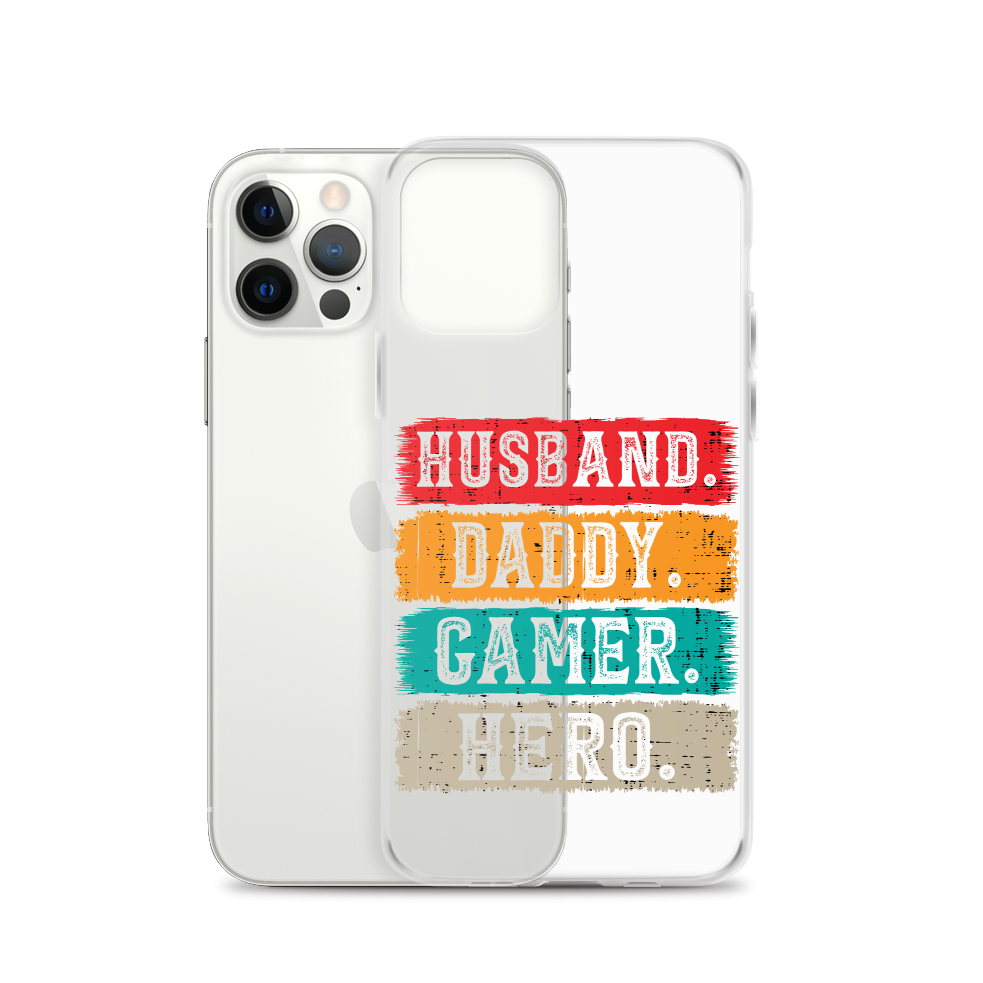 Husband, Daddy, Gamer, Hero Clear Case for iPhone®