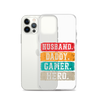 Husband, Daddy, Gamer, Hero Clear Case for iPhone®