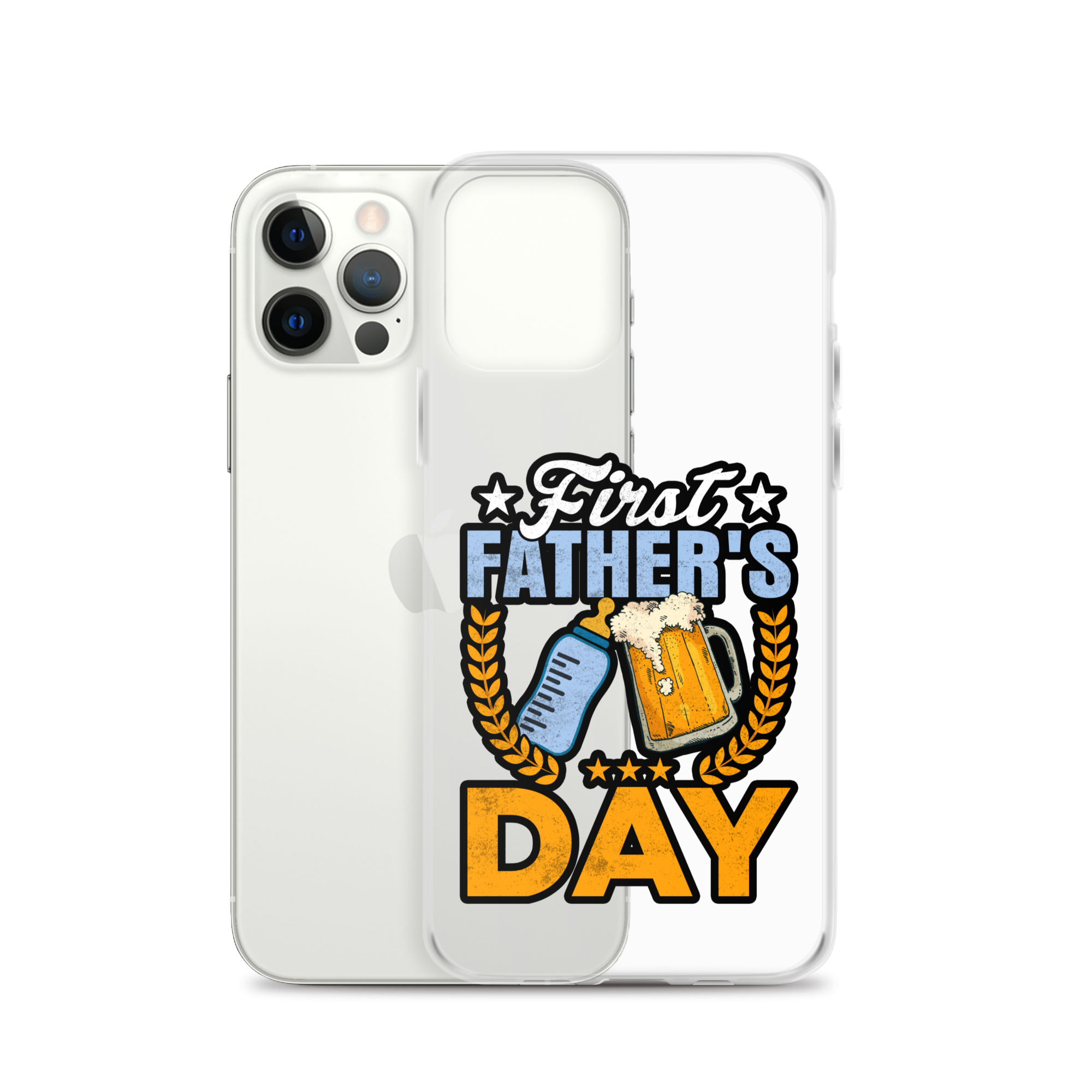 Father's First Day Clear Case for iPhone®