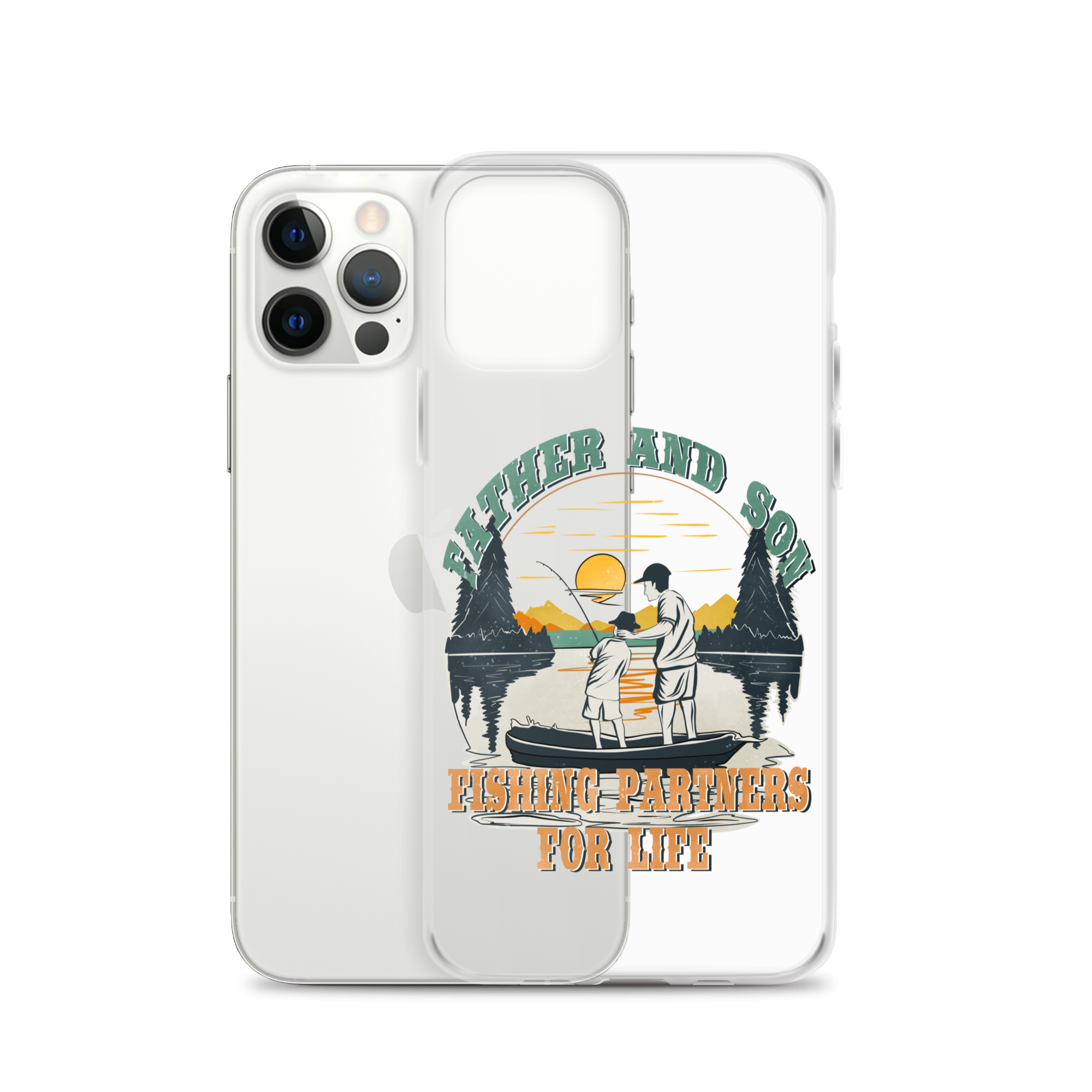 Father And Son Fishing Partners For Life Clear Case for iPhone®