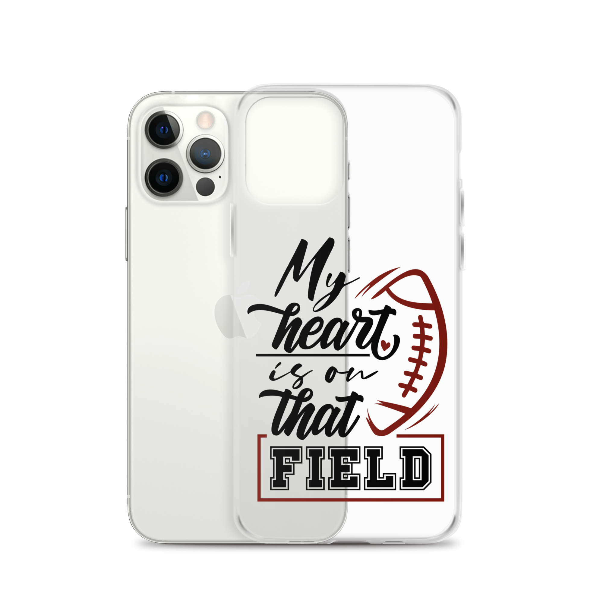 My Heart Is On That Field Clear Case for iPhone®