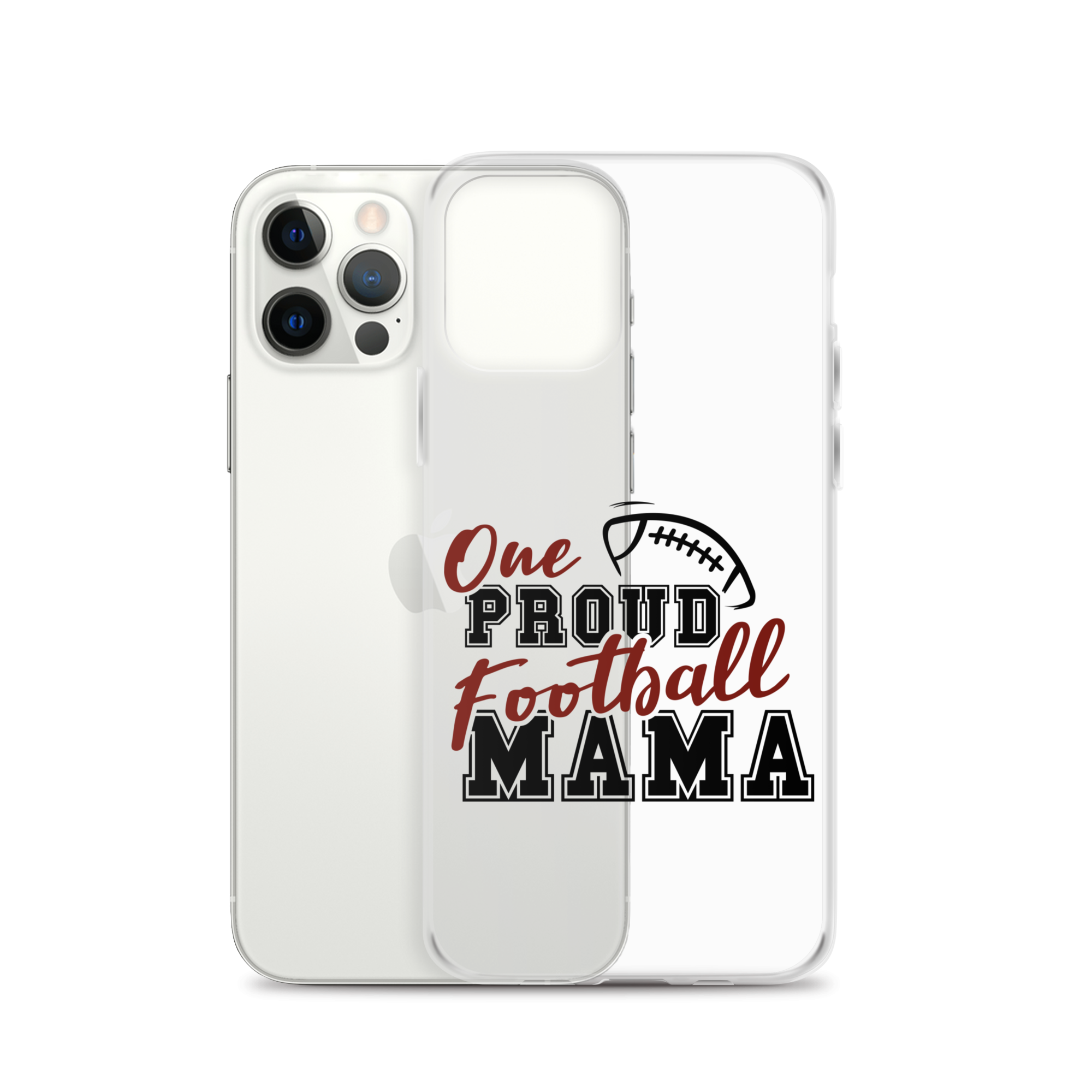 One Proud Football Mom Clear Case for iPhone®