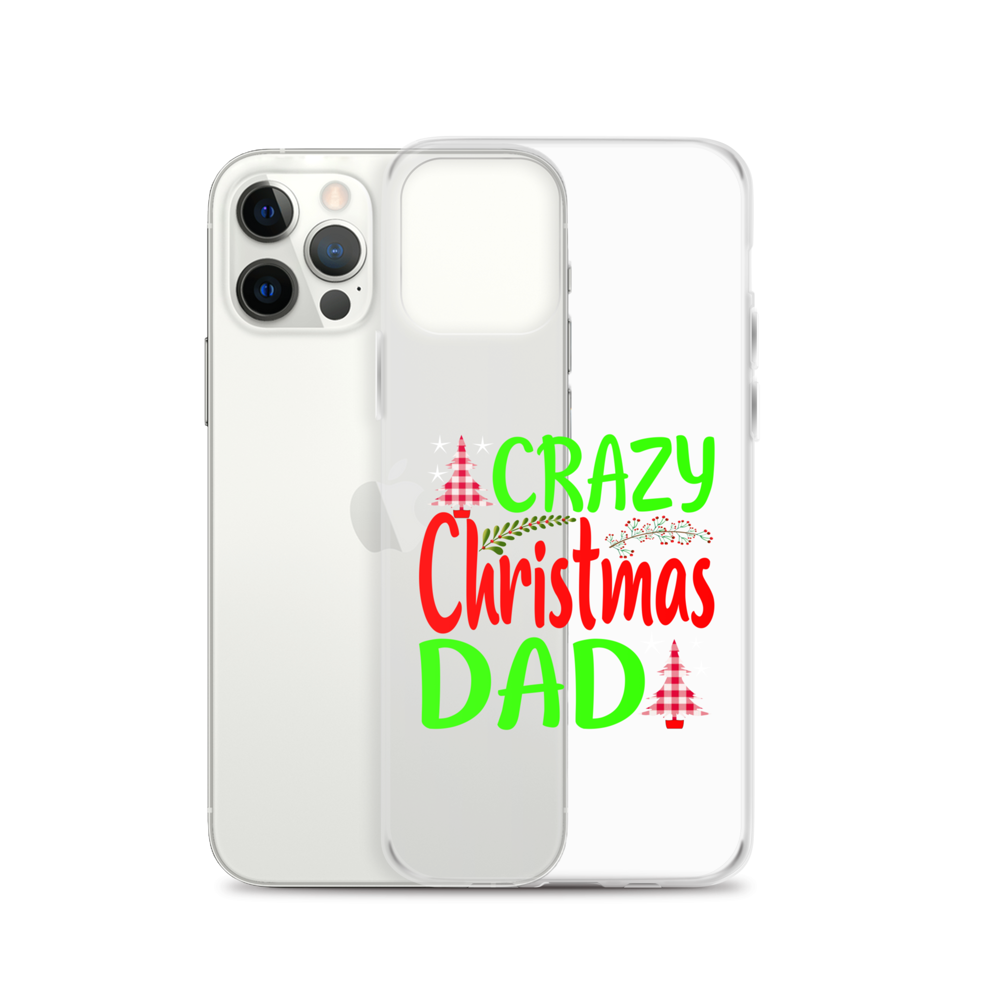 Crazy Christmas Dad Clear Case for iPhone®