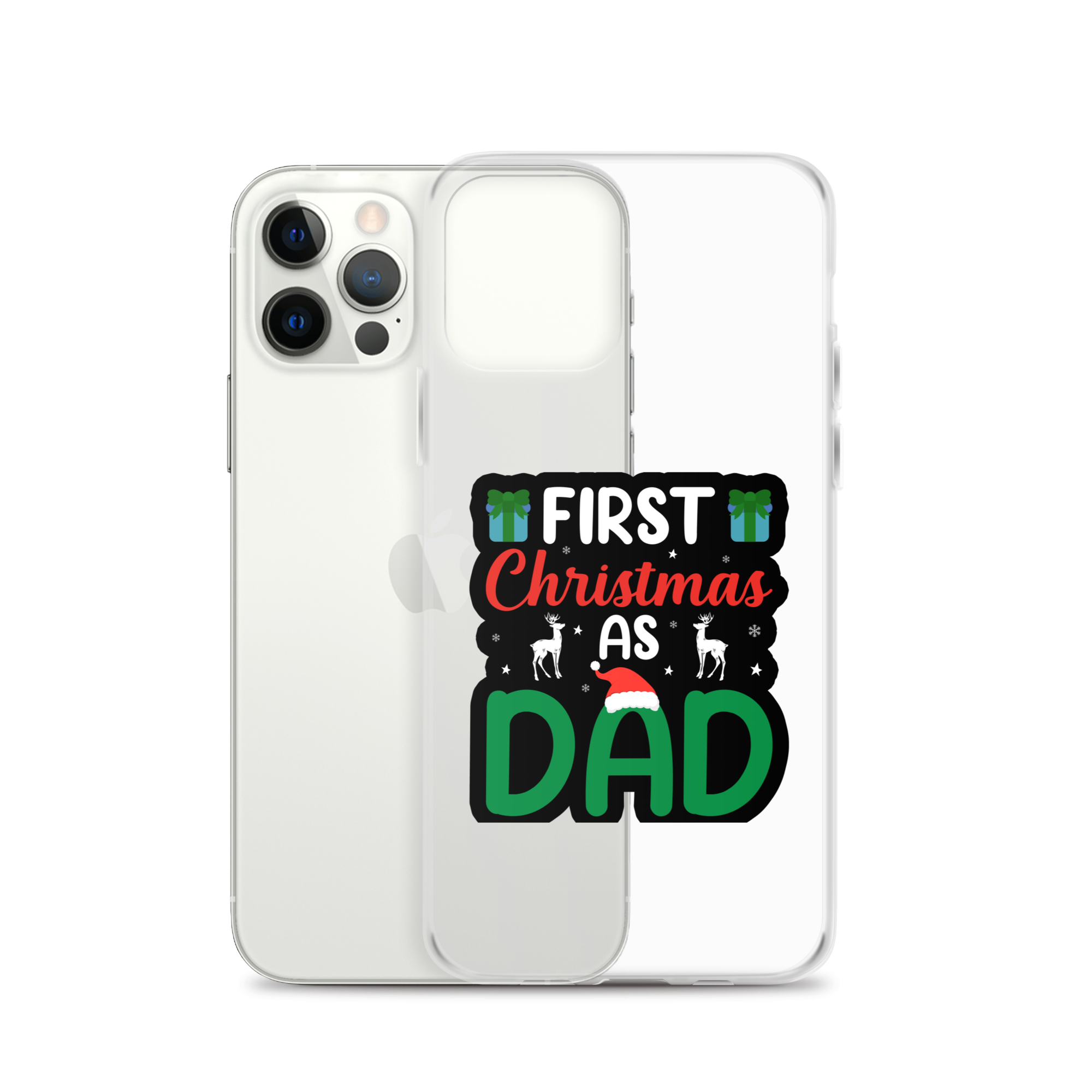 First Christmas As Dad Clear Case for iPhone®