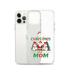 1st Christmas As A Mom Clear Case for iPhone®