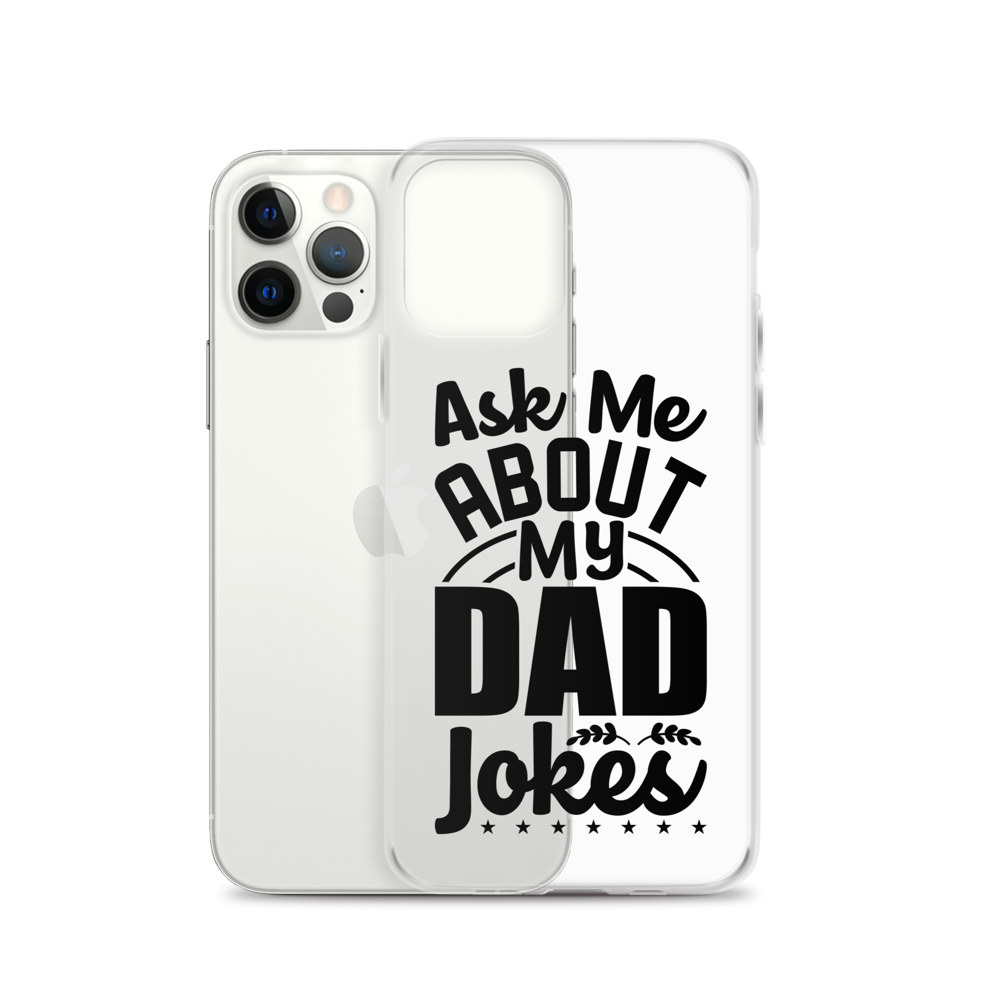 Ask Me About My Dad Jokes Clear Case for iPhone®