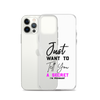 Just Want to Tell You A Secret I'm Pregnant Clear Case for iPhone®