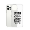 Eating Donuts For Two Funny Pregnant Mom Clear Case for iPhone®