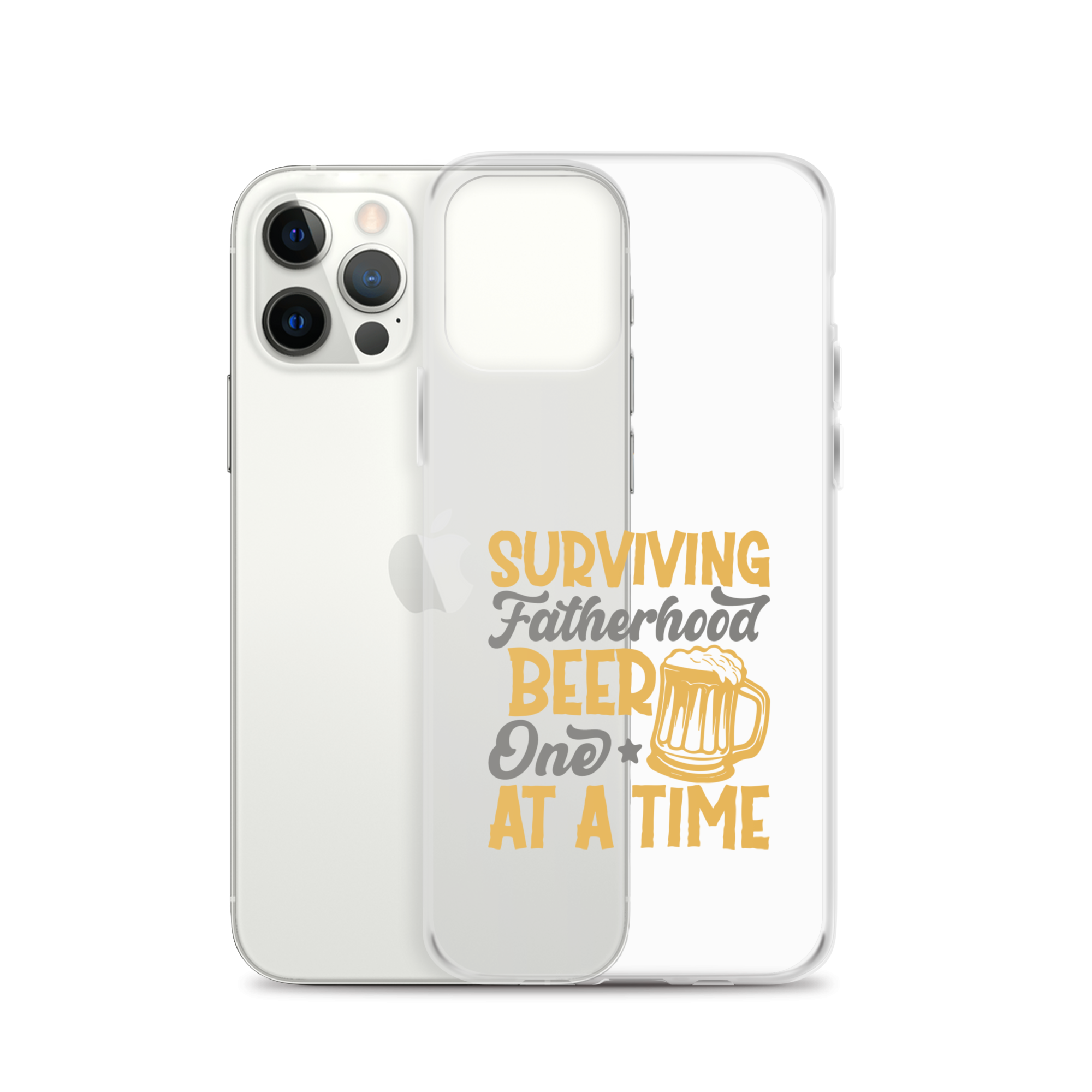 Surviving Fatherhood One Beer At A time Clear Case for iPhone®