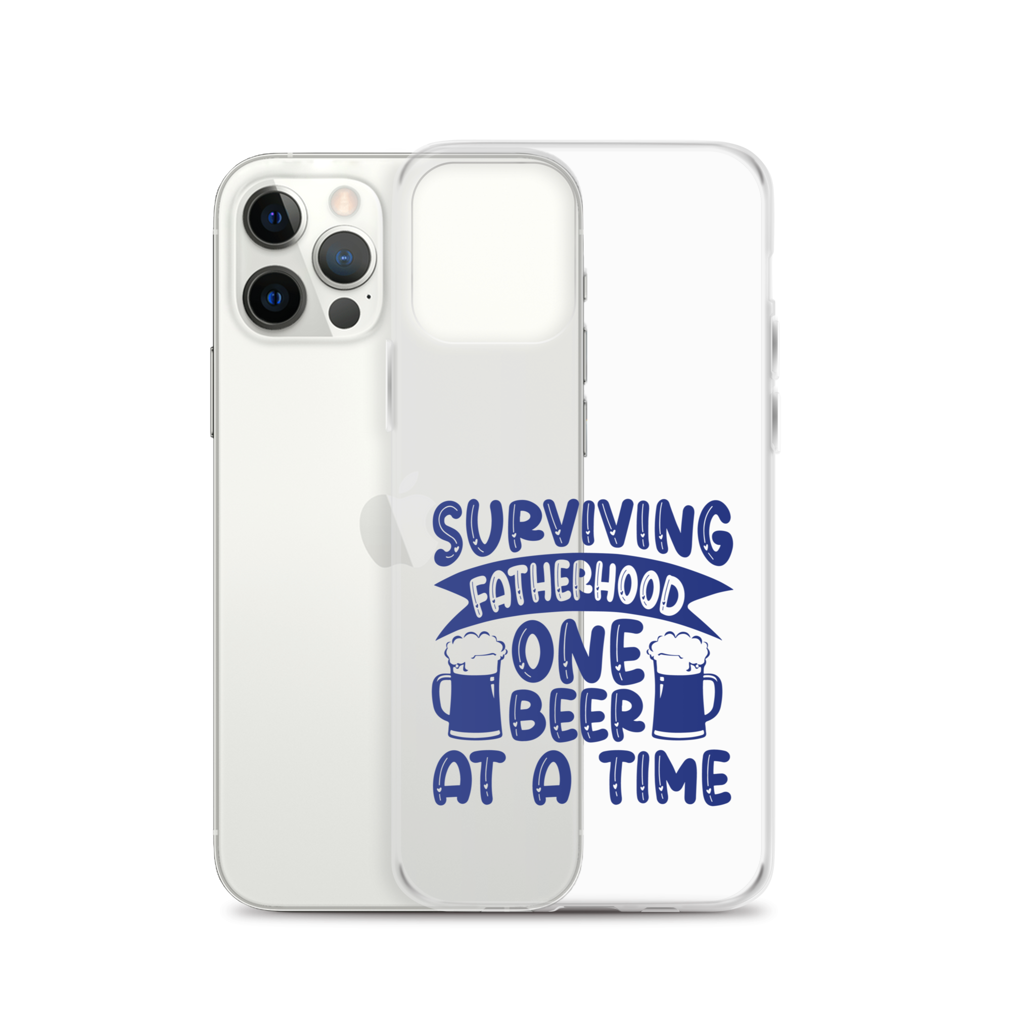 Surviving Fatherhood One Beer At A time Clear Case for iPhone®