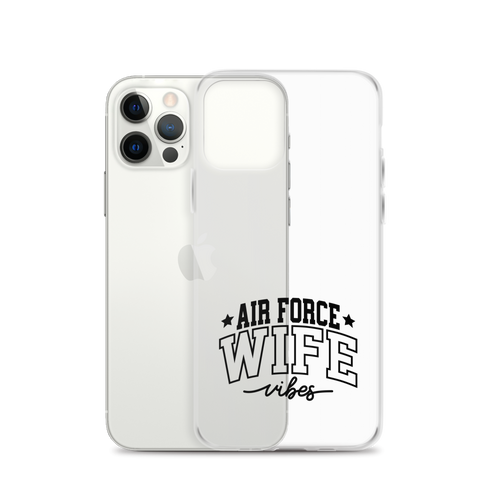 Air Force Wife Vibes Clear Case for iPhone®