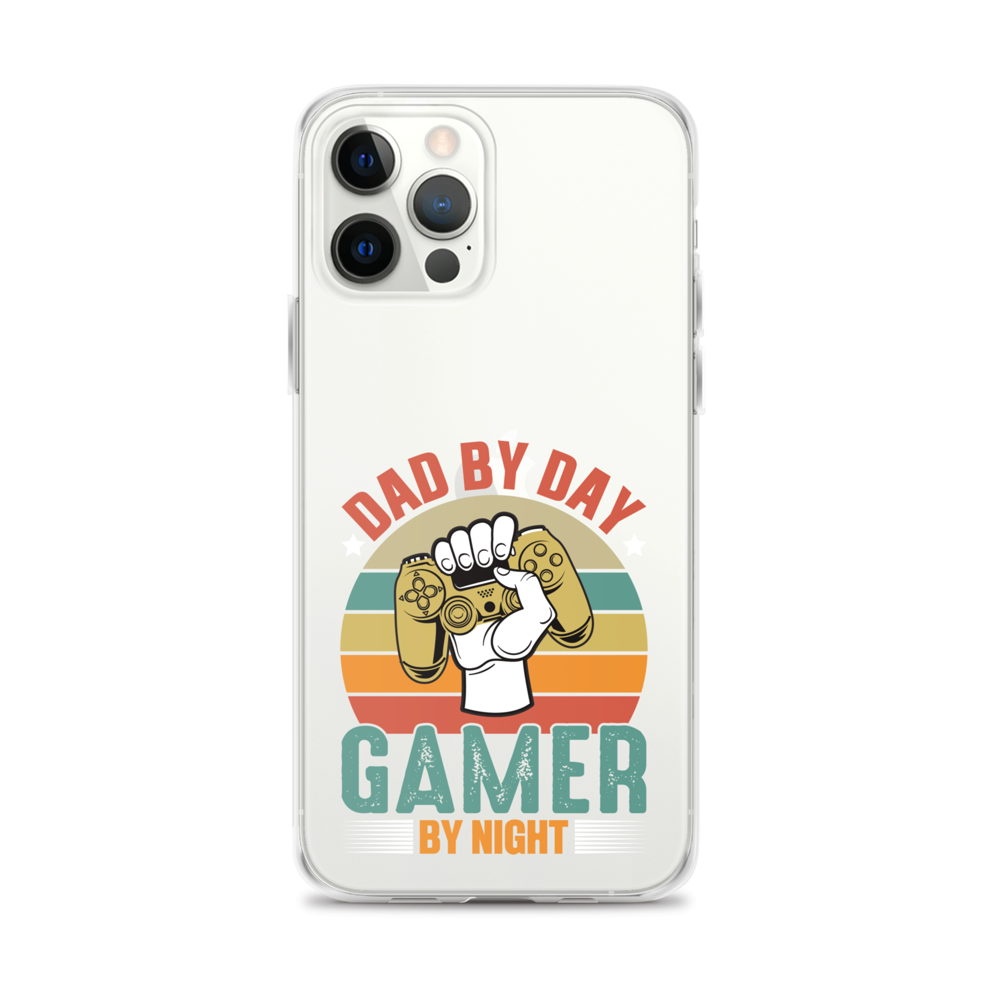 Dad By Day Gamer By Night Clear Case for iPhone®