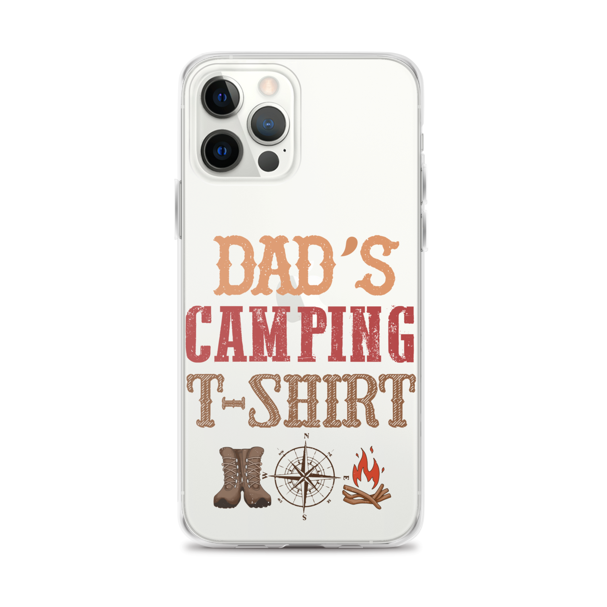 Dad's Camping T-Shirt Clear Case for iPhone®