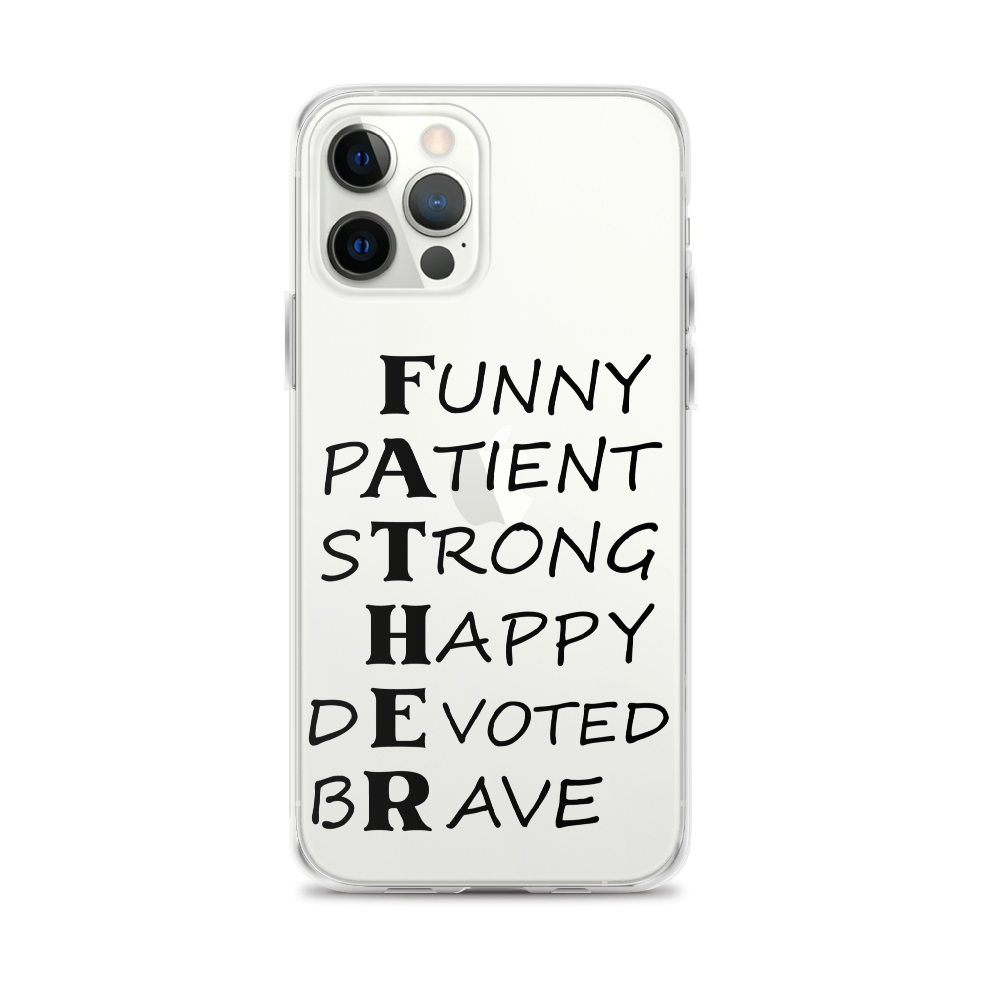 Funny Patient Strong Happy Devoted Brave Clear Case for iPhone®