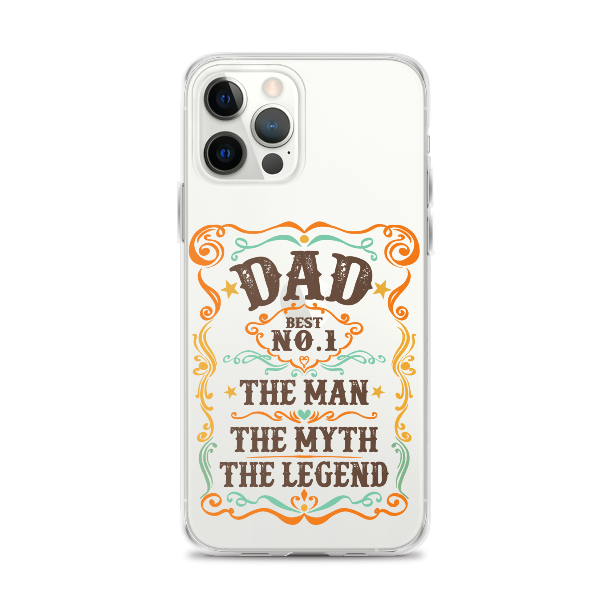 Dad Best Number 1 The Man The Myth The Legend Clear Case for iPhone®