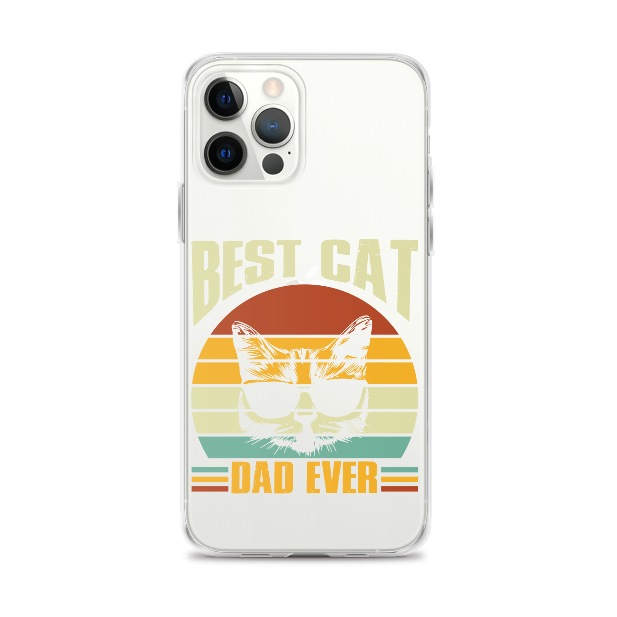 Best Cat Dad Ever Clear Case for iPhone®