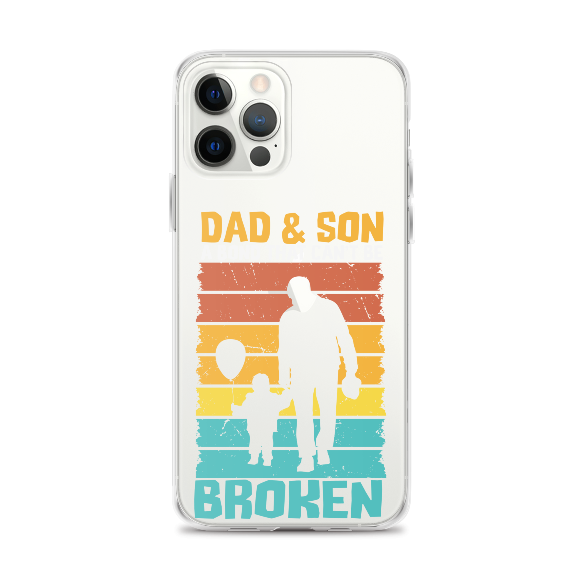 Dad And Son A Bond that can't Be Broken Clear Case for iPhone®