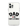 Dad Of 1 Boy And 2 Girls Clear Case for iPhone®