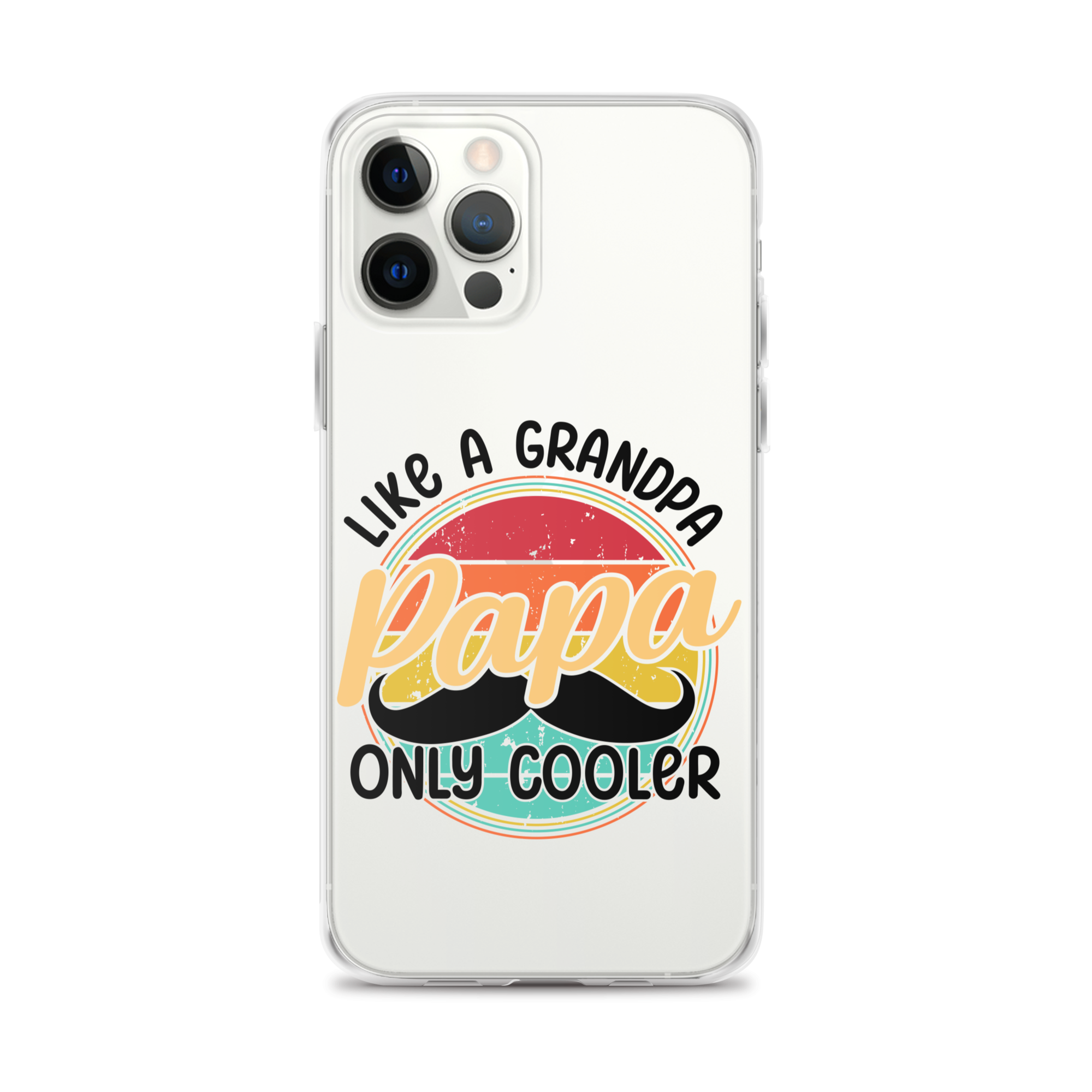 Papa Like A Grandpa Only Cooler Clear Case for iPhone®