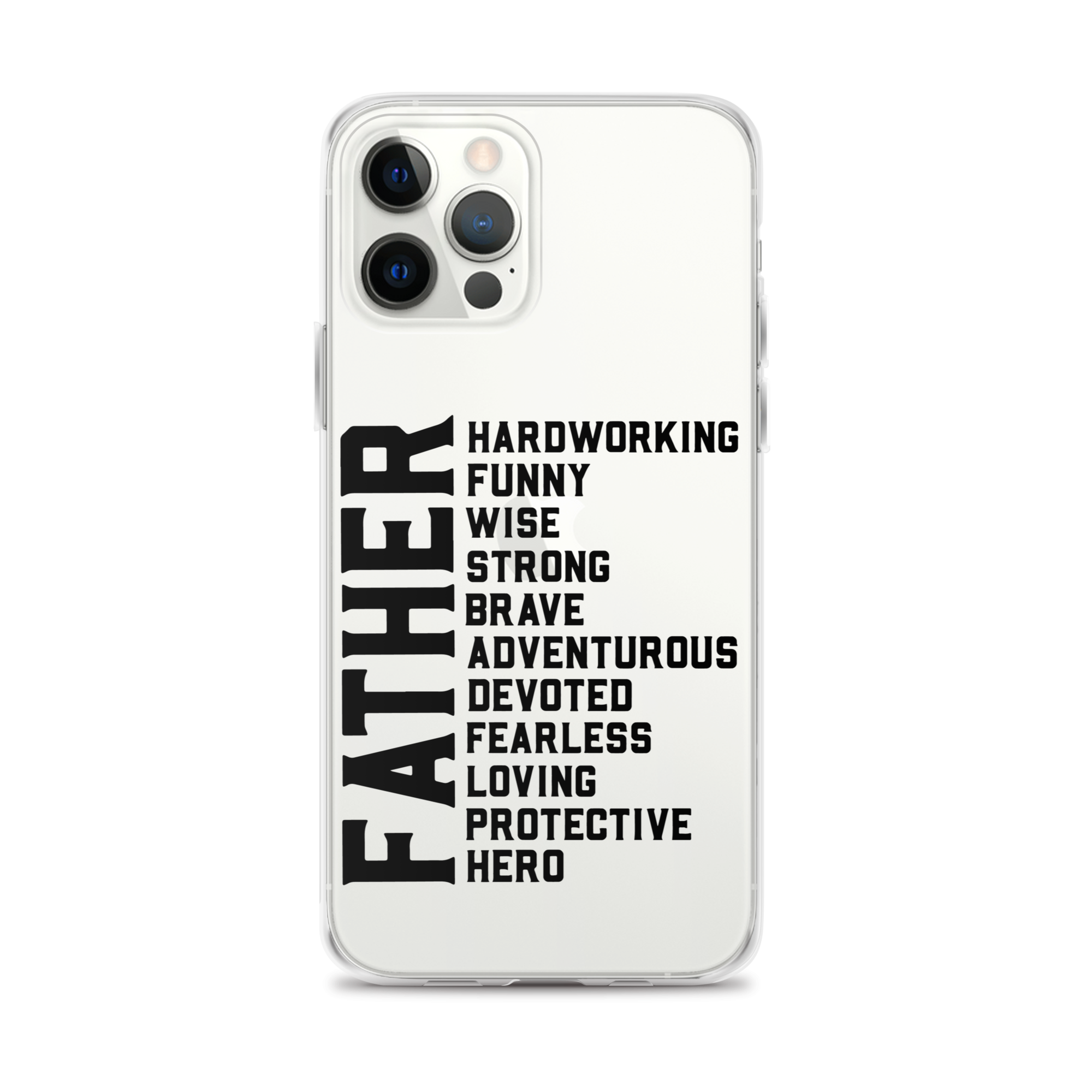 Father Hardworking funny Wise Strong Clear Case for iPhone®